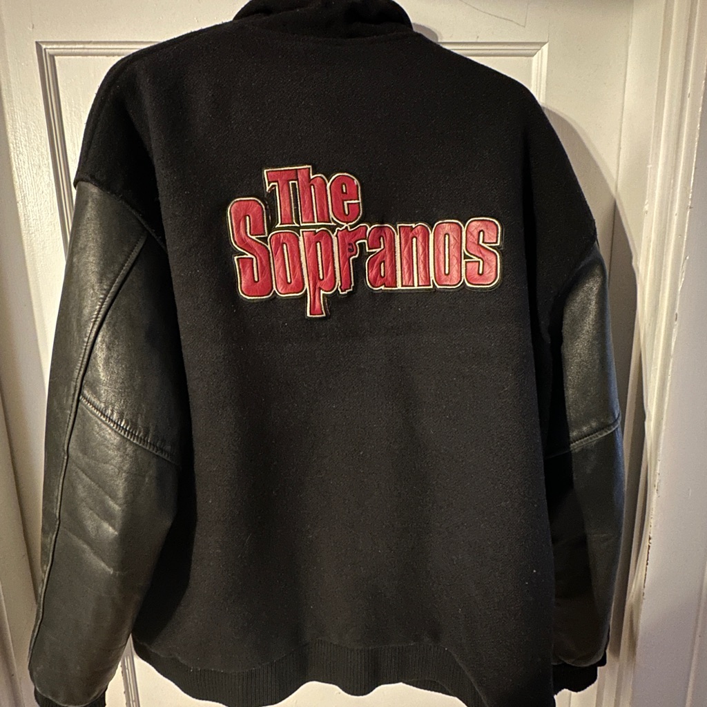 The Sopranos Black Leather Sleeve Jacket